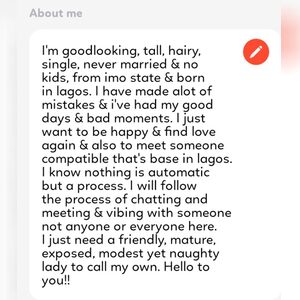 obi., online dating profile photo